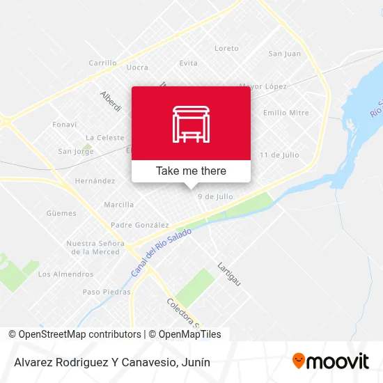 Alvarez Rodriguez Y Canavesio map