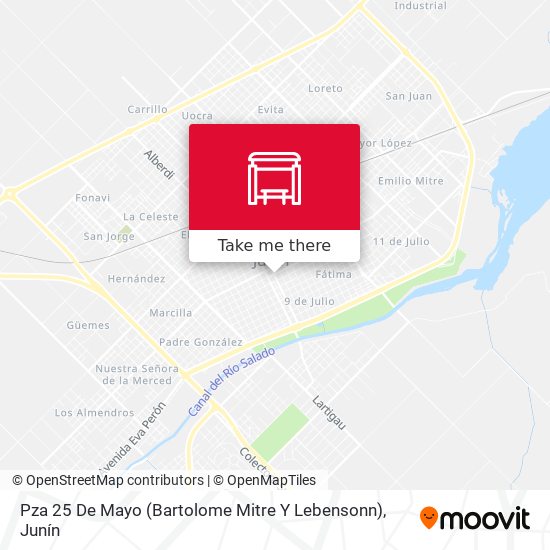 Mapa de Pza 25 De Mayo (Bartolome Mitre Y Lebensonn)