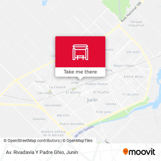 Av. Rivadavia Y Padre Ghio map