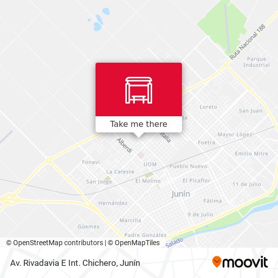 Mapa de Av. Rivadavia E Int. Chichero