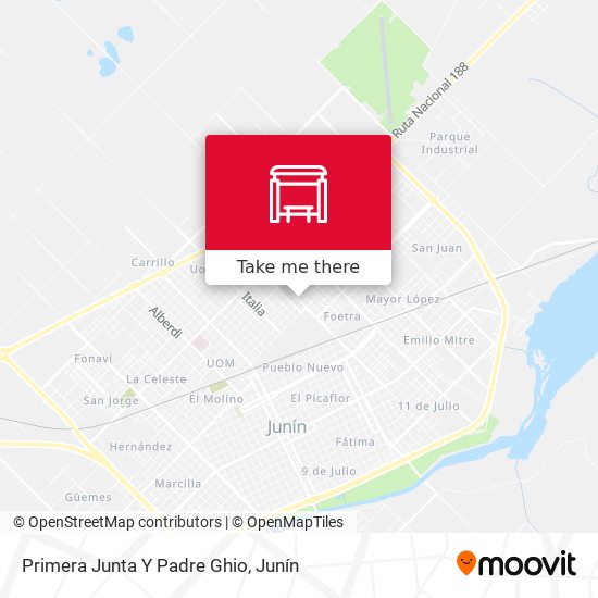 Primera Junta Y Padre Ghio map