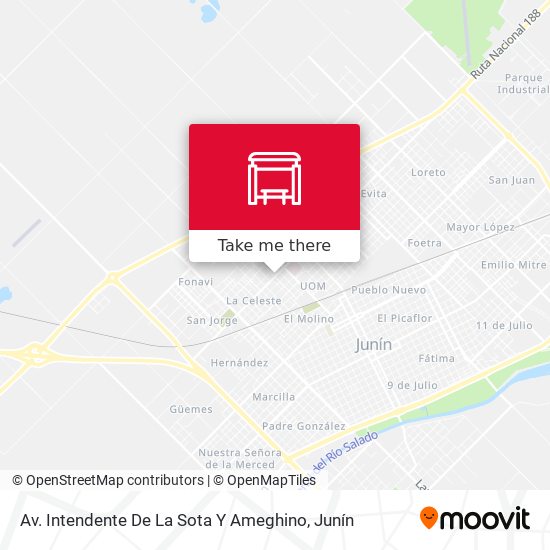 Mapa de Av. Intendente De La Sota Y Ameghino