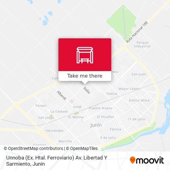 Mapa de Unnoba (Ex. Htal. Ferroviario) Av. Libertad Y Sarmiento