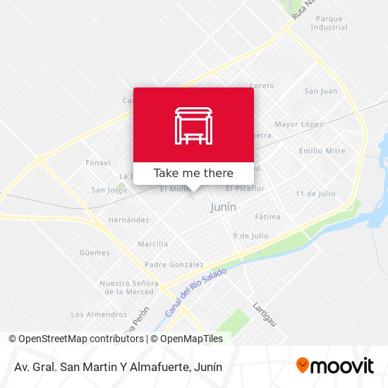 Mapa de Av. Gral. San Martin Y Almafuerte