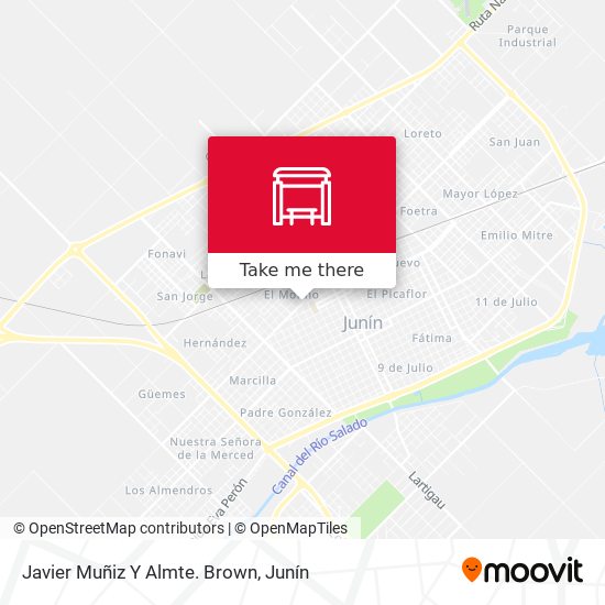 Mapa de Javier Muñiz Y Almte. Brown