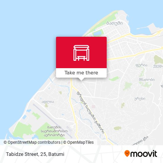 Tabidze Street, 25 map