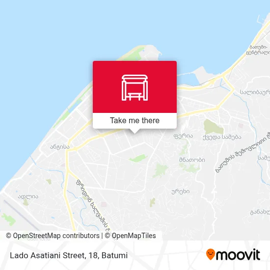 Lado Asatiani Street, 18 map