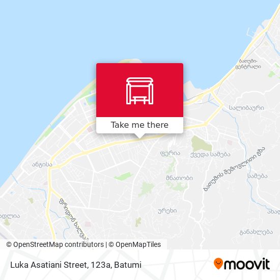 Luka Asatiani Street, 123a map
