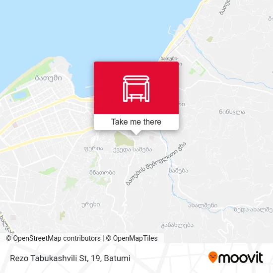 Rezo Tabukashvili St, 19 map
