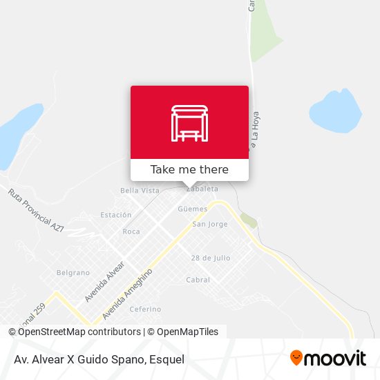 Mapa de Av. Alvear X Guido Spano