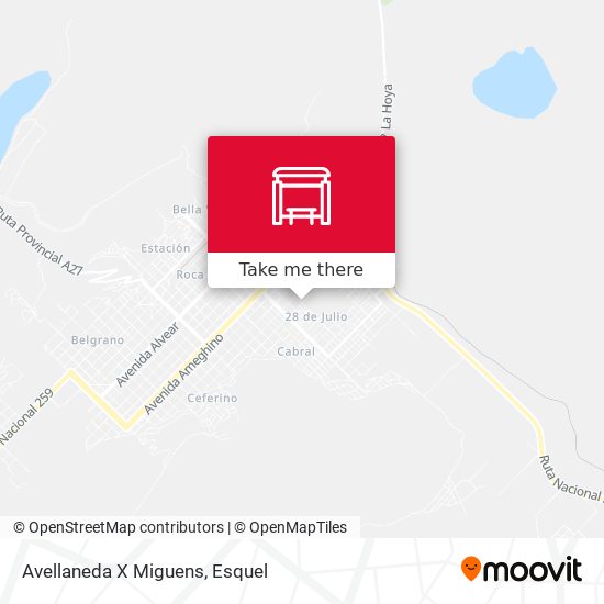 Mapa de Avellaneda X Miguens