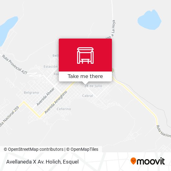 Mapa de Avellaneda X Av. Holich