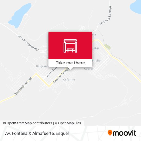 Av. Fontana X Almafuerte map