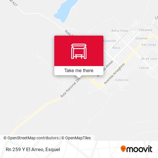Mapa de Rn 259 Y El Arreo