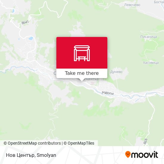 Нов Център map