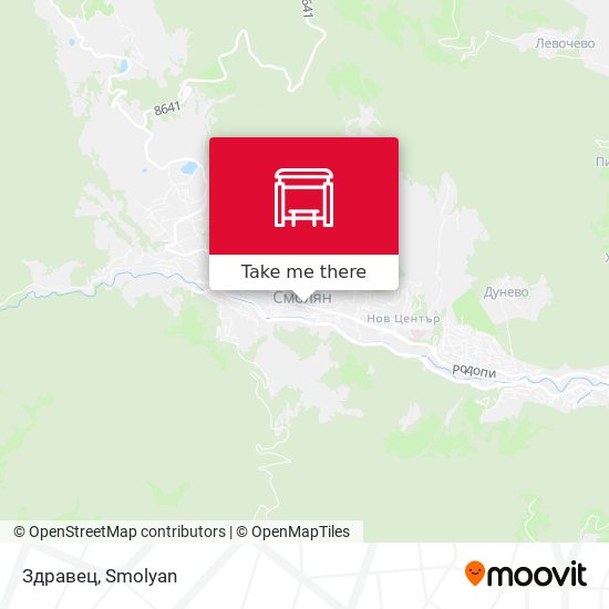 Здравец map