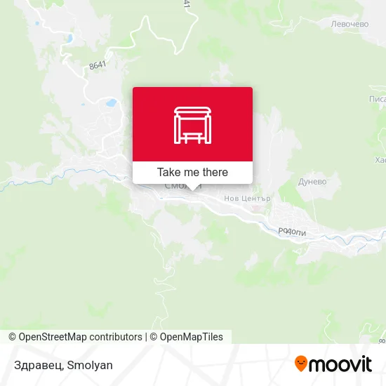 Карта Здравец
