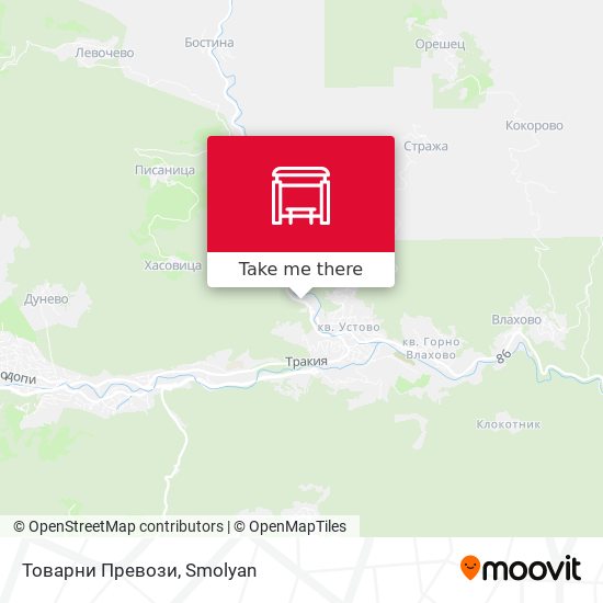 Товарни Превози map