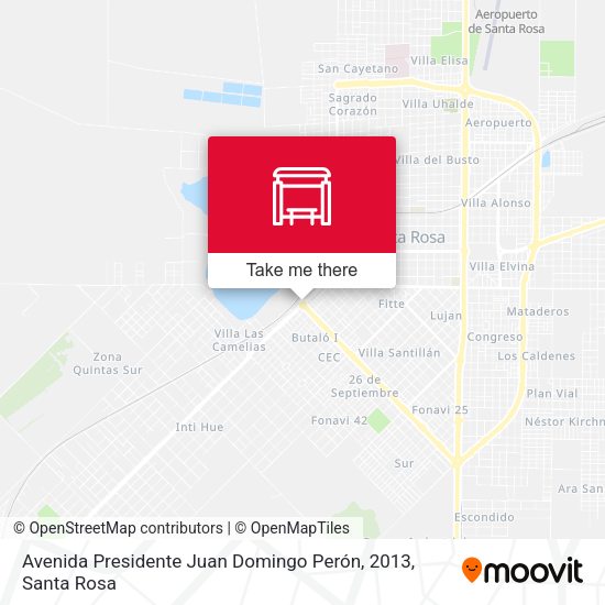 Mapa de Avenida Presidente Juan Domingo Perón, 2013