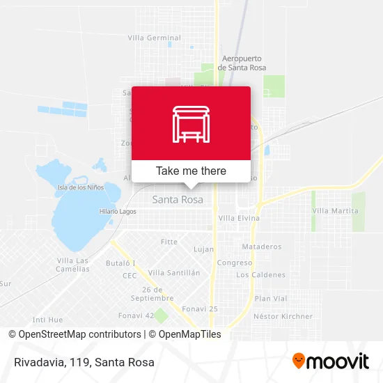Rivadavia, 119 map