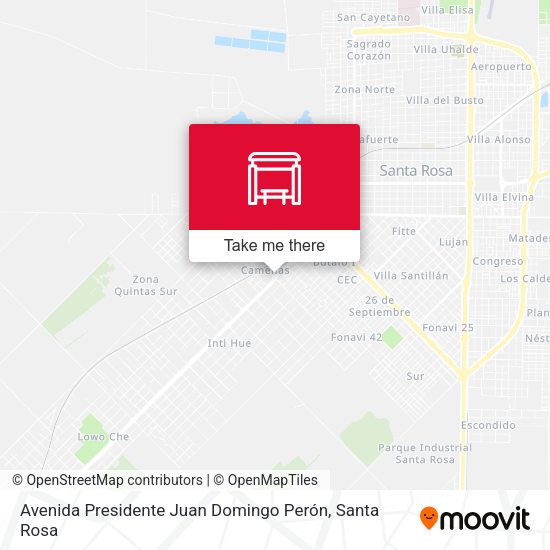 Avenida Presidente Juan Domingo Perón map
