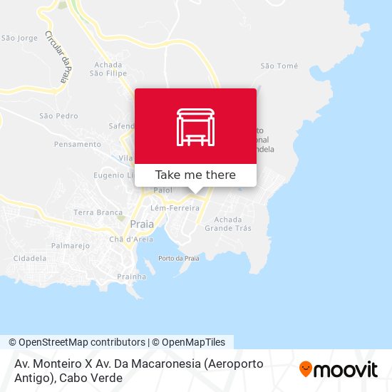 Av. Monteiro X Av. Da Macaronesia (Aeroporto Antigo) mapa