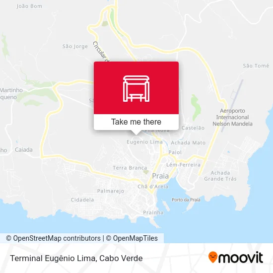 Terminal Eugênio Lima map