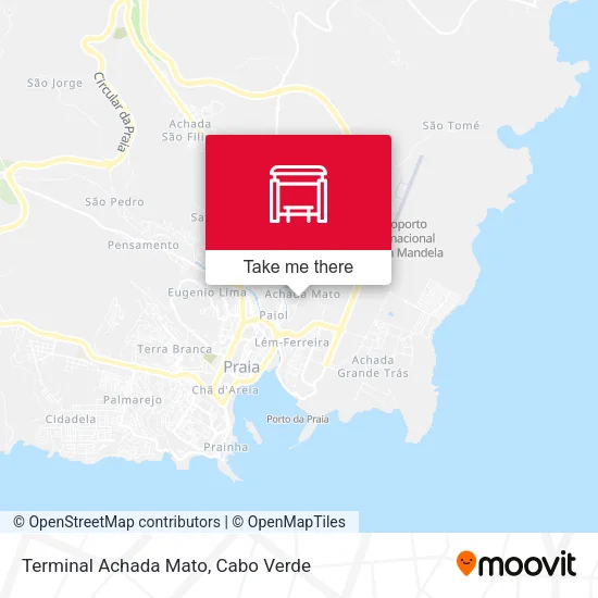 Terminal Achada Mato map