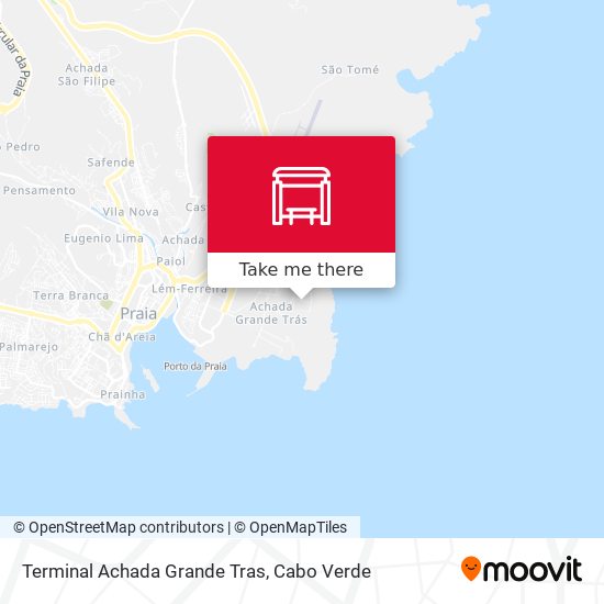 Terminal Achada Grande Tras map