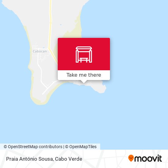 Praia António Sousa mapa