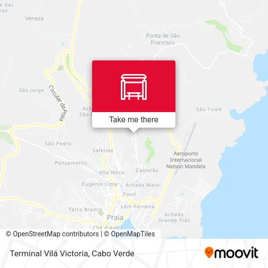 Terminal Vilá Victoria map