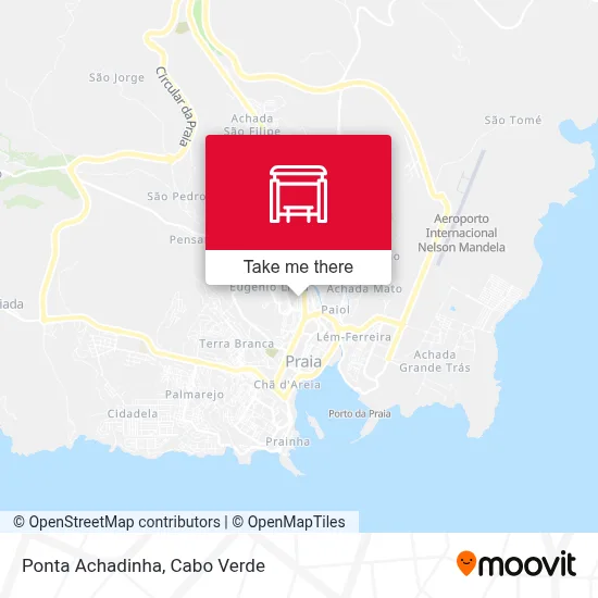 Ponta Achadinha map