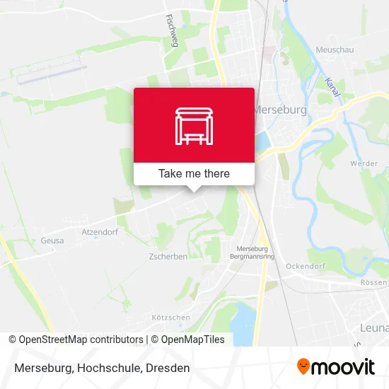 Merseburg, Hochschule map