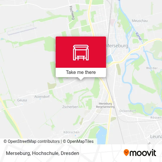 Merseburg, Hochschule map