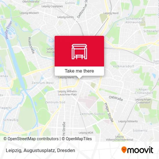Leipzig, Augustusplatz map