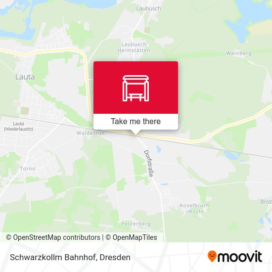 Карта Schwarzkollm Bahnhof