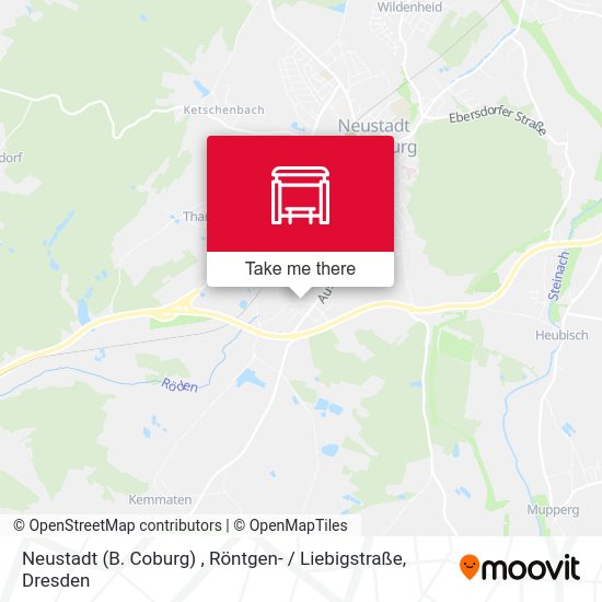 Карта Neustadt (B. Coburg) , Röntgen- / Liebigstraße