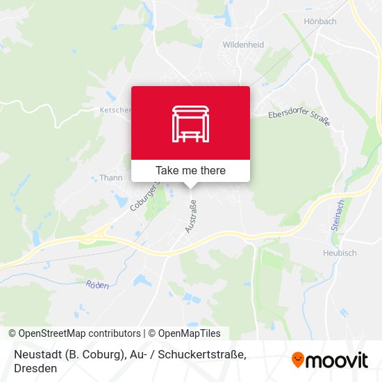 Карта Neustadt (B. Coburg), Au- / Schuckertstraße