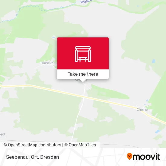 Seebenau, Ort map