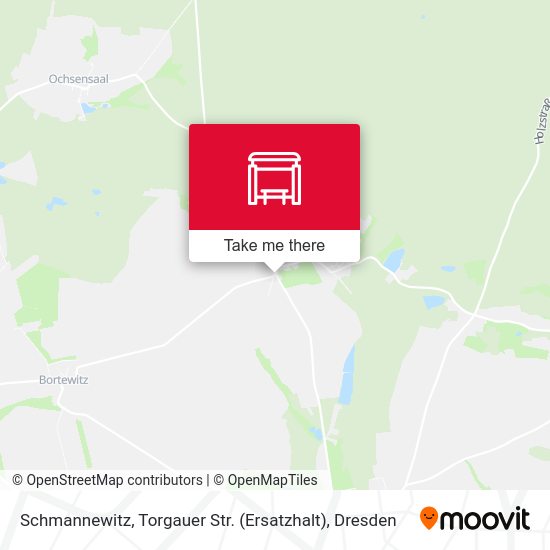 Карта Schmannewitz, Torgauer Str. (Ersatzhalt)