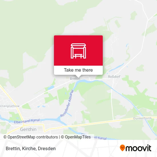 Карта Brettin, Kirche