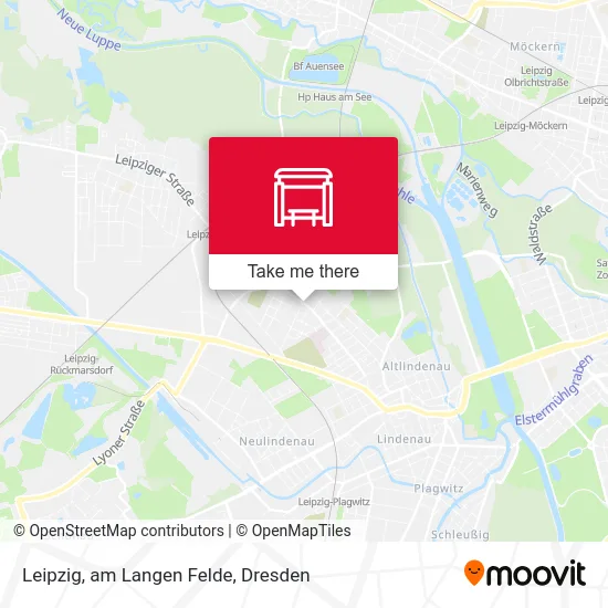 Карта Leipzig, am Langen Felde