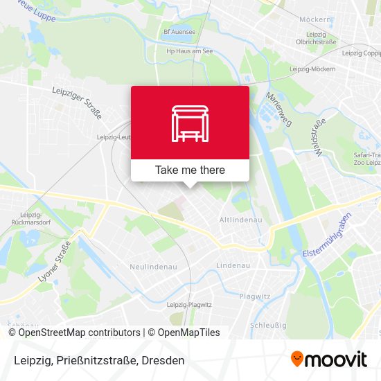 Карта Leipzig, Prießnitzstraße