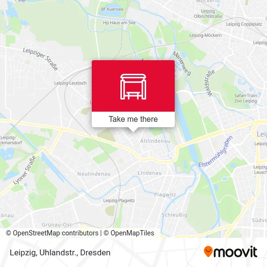 Карта Leipzig, Uhlandstr.