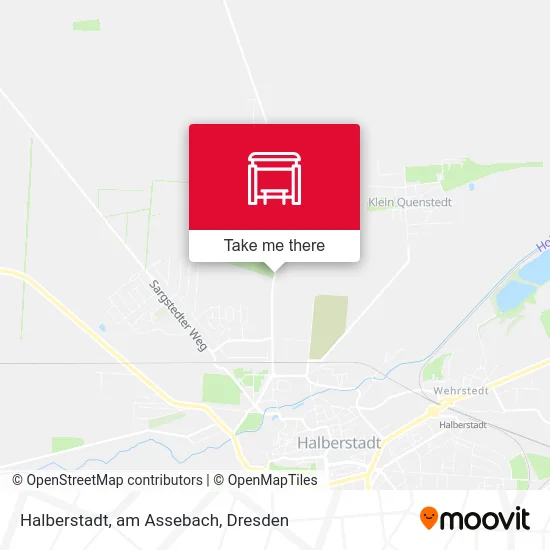 Карта Halberstadt, am Assebach