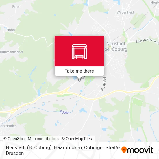 Карта Neustadt (B. Coburg), Haarbrücken, Coburger Straße