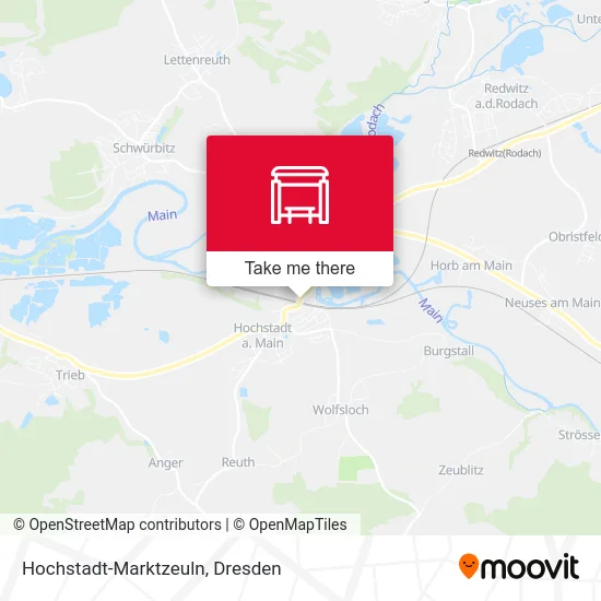 Карта Hochstadt-Marktzeuln