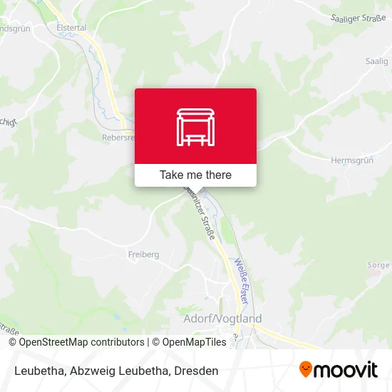 Карта Leubetha, Abzweig Leubetha