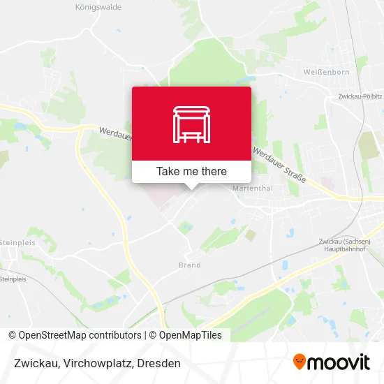 Карта Zwickau, Virchowplatz