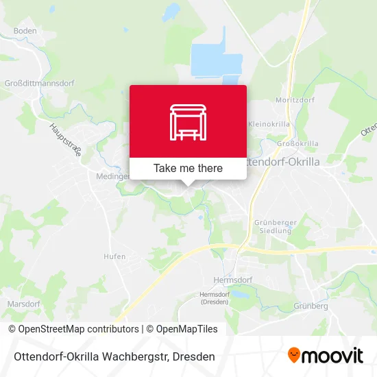 Карта Ottendorf-Okrilla Wachbergstr